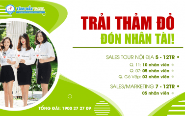 DU LỊCH TÂM ĐẮC TUYỂN DỤNG ĐỢT 03 - 2020